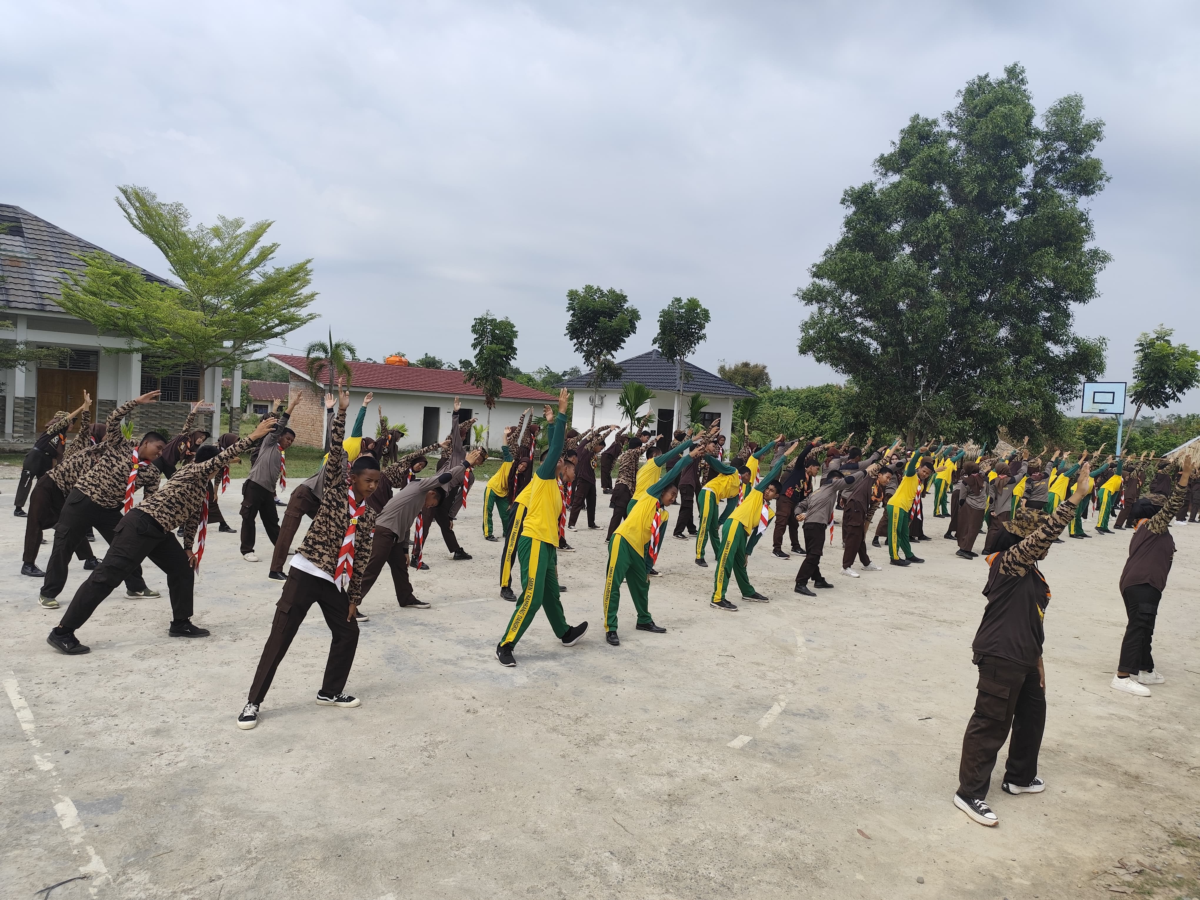 LATIHAN GABUNGAN PRAMUKA SMKN 1 RAMBANG DANGKU DAN SMKN 1 BELIMBING