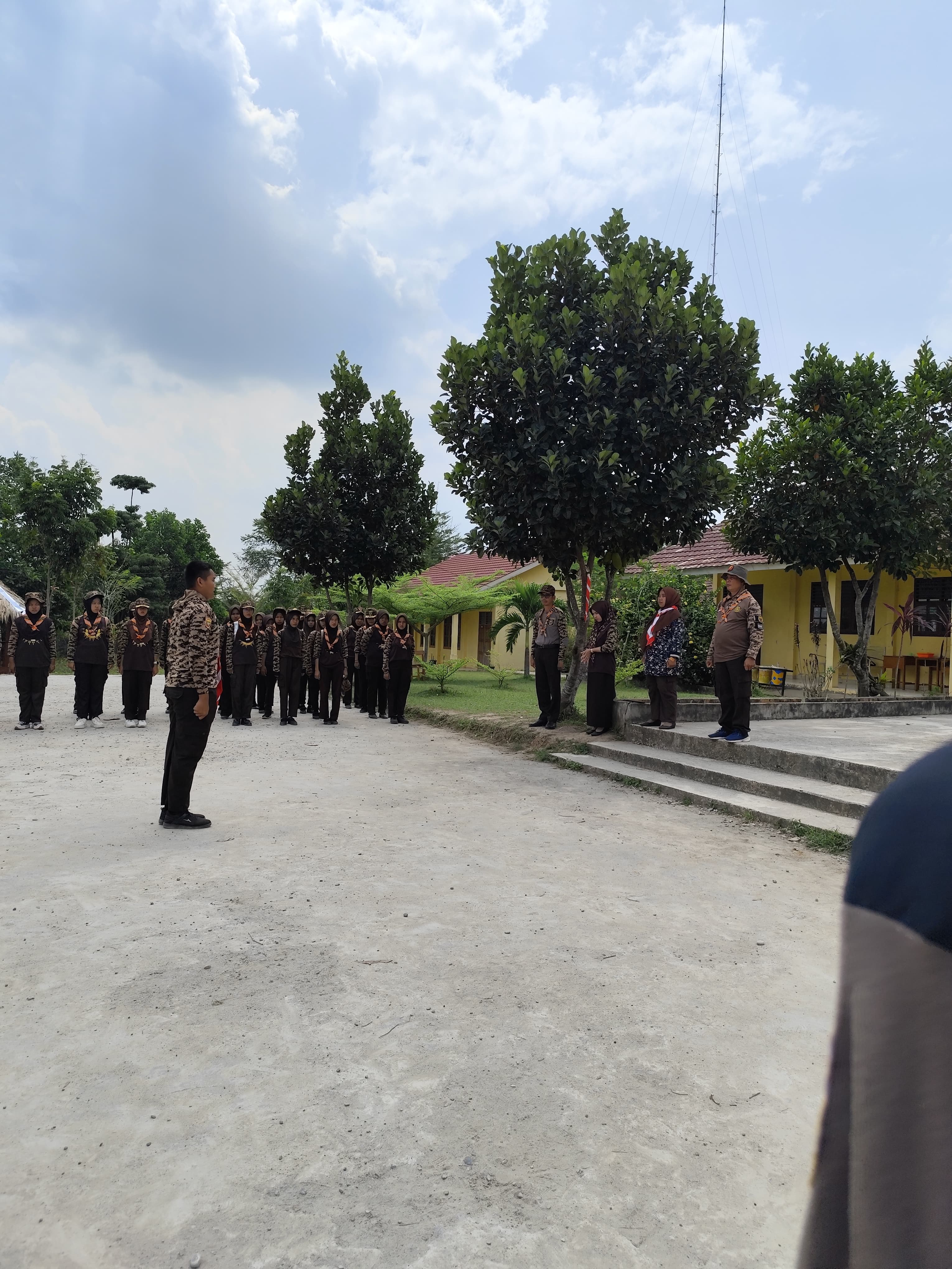 LATIHAN GABUNGAN PRAMUKA SMKN 1 RAMBANG DANGKU DAN SMKN 1 BELIMBING